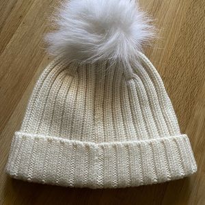 J.Crew Ribbed Pom Pom Hat